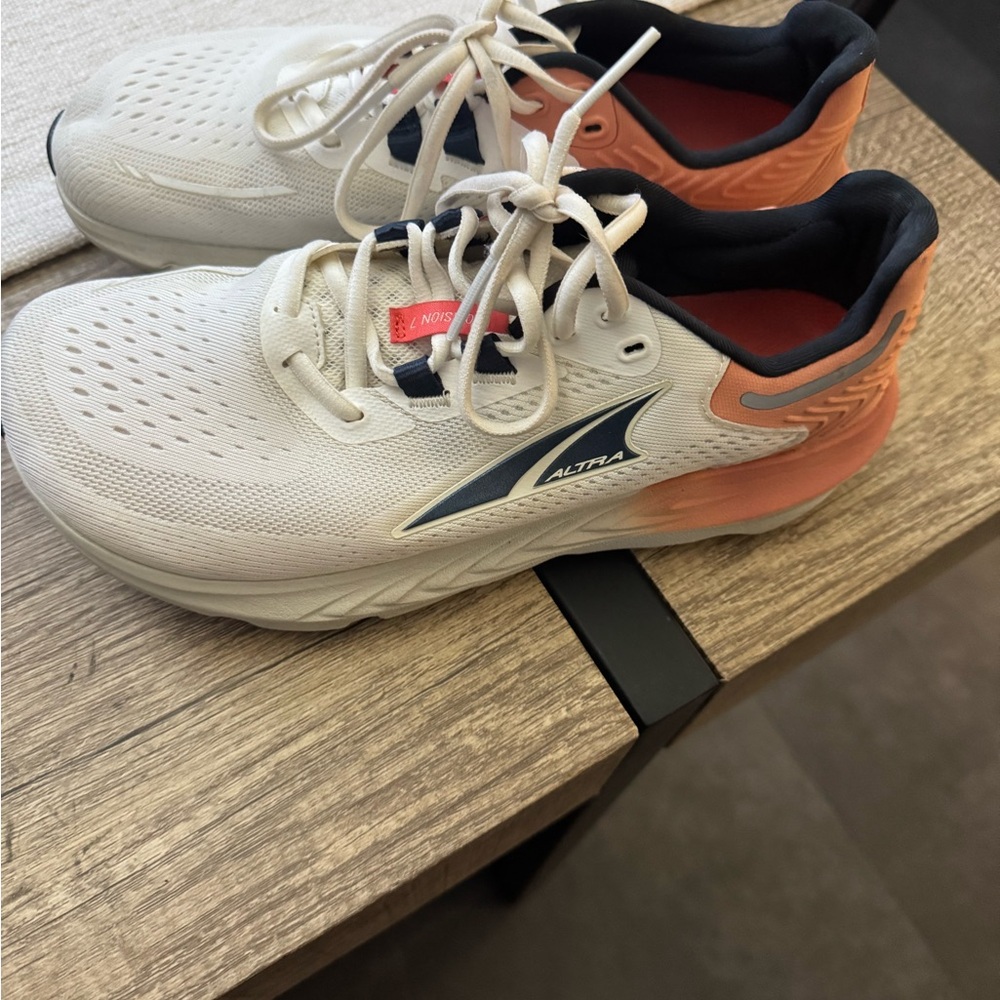 Altra Cream and Coral Athletic Shoes